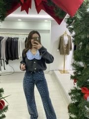 Bebe Yaka Triko Hırka