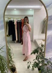 Pembe Gömlek Elbise